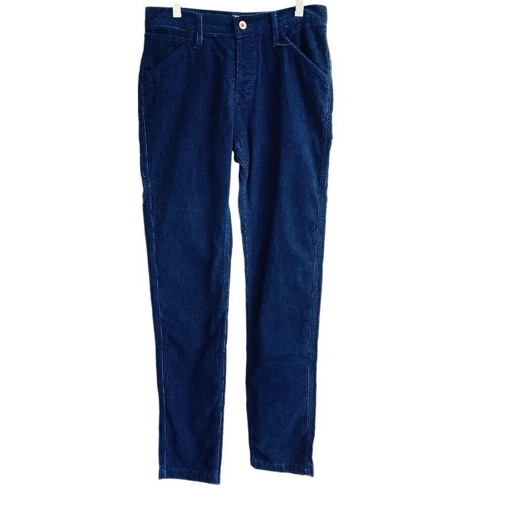 Taylor Stitch The Camp Pant men’s 28 in indigo cord blue corduroy button fly NEW